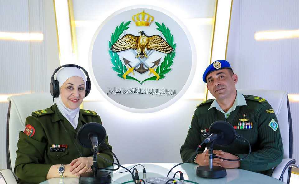 اذاعة الجيش العربي تستضيف الرائد الركن فؤاد عواد العجارمة