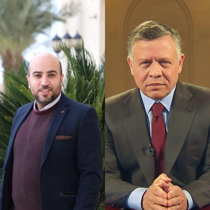 الاستاذ محمد القريوتي يهنئ جلالة الملك في عيد ميلاده الـ63
