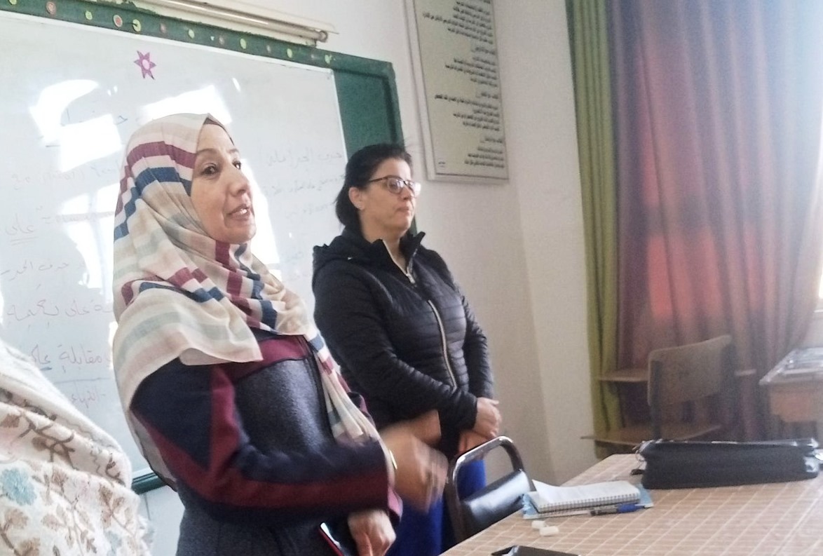 بني عطية   تجري جولة تفقدية لمدرسة السماكية الثانوية للبنات التابعة  لتربية القصر