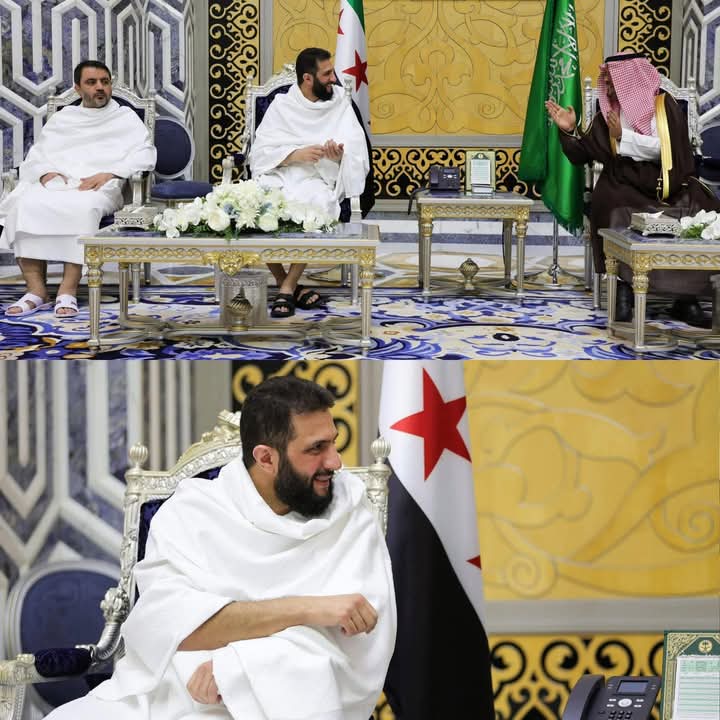 الرئيس السوري أحمد الشرع ووزير الخارجية أسعد الشيباني يصلان جدة في طريقهما إلى مكة لأداء العمرة