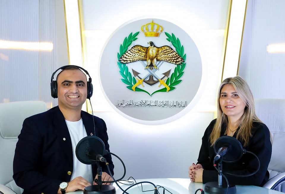 اذاعة الجيش العربي تستضيف  الأمين العام للجنة الأولمبية الأردنية رنا السعيد