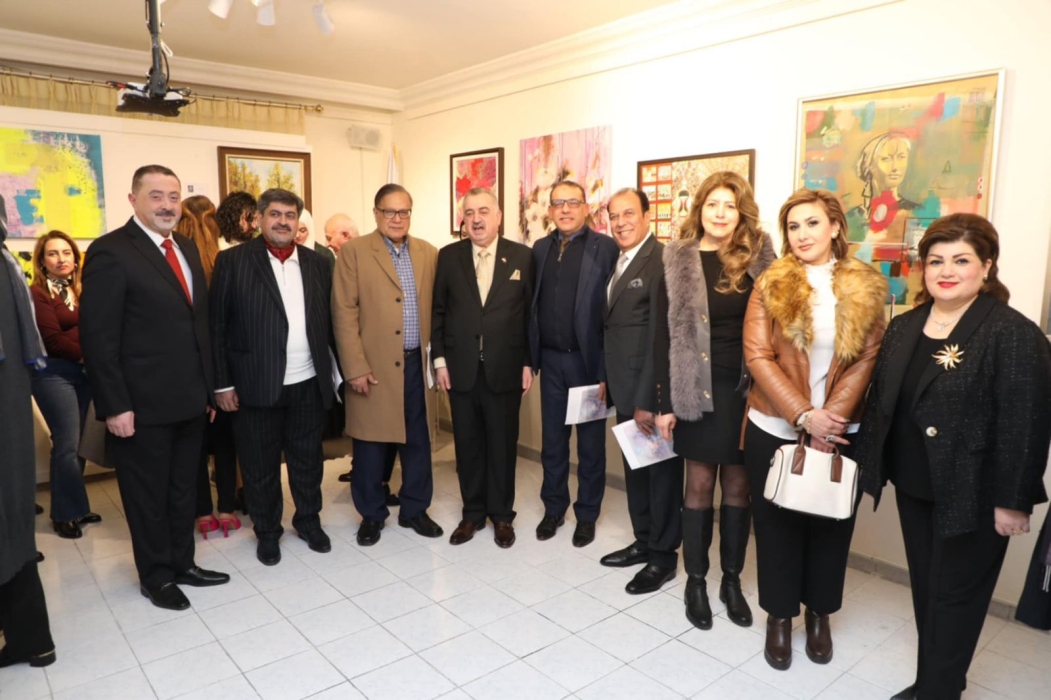 السفير العراقي يرعى معرض مرايا روح في ملتقى الصابونجي الثقافي ...صور وفيديو