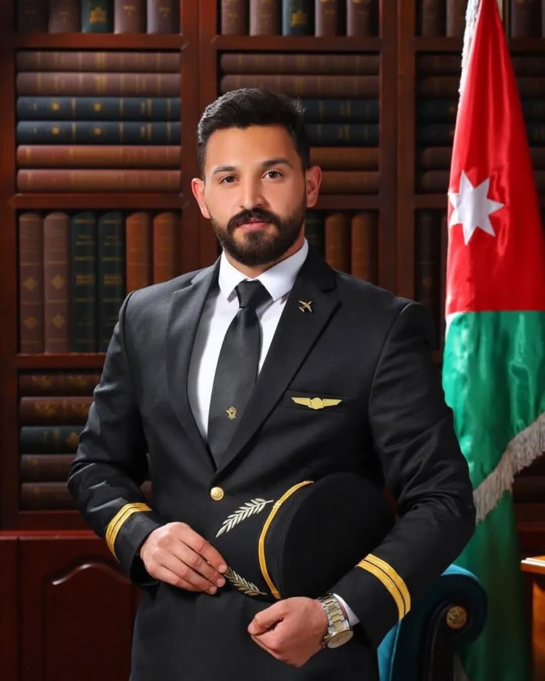 أكاديمية الطيران الملكية الأردنية تحتفي بتخرج صهيب العكة