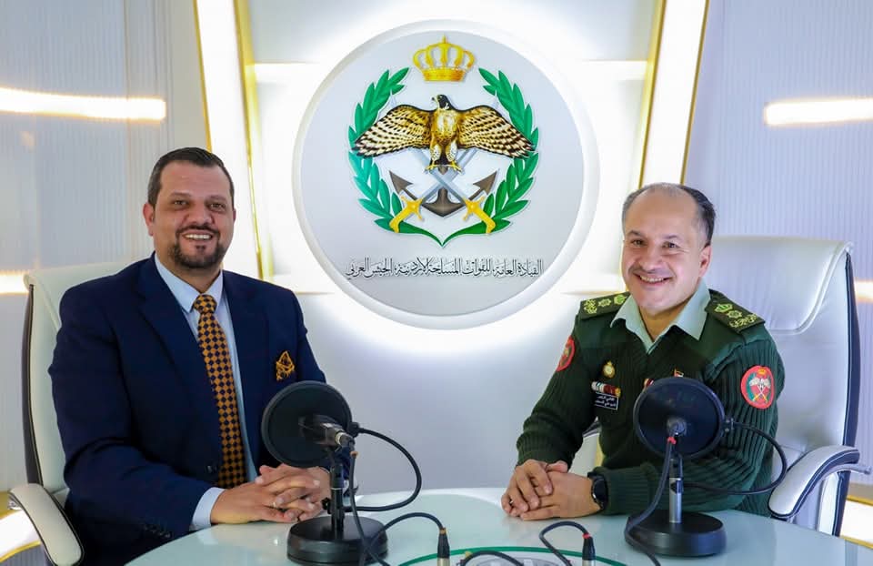 اذاعة الجيش العربي تستضيف المقدم القاضي العسكري الدكتور ايمن العموش