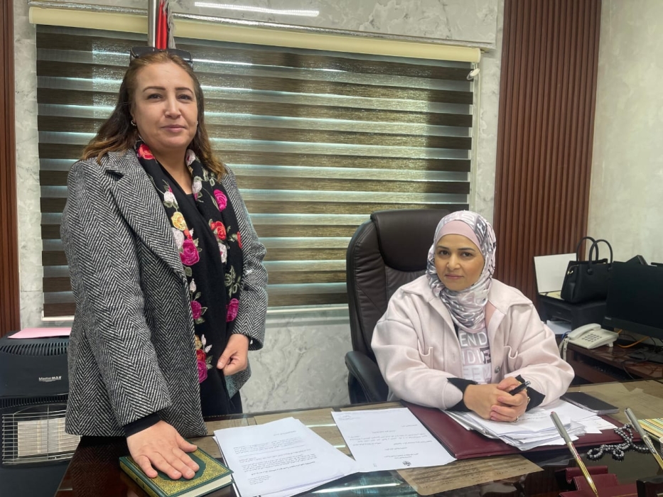 الخريشا تترأس اجتماع رئيس  مركز امتحانات برامج التنمية المهنية والفاحصين.
