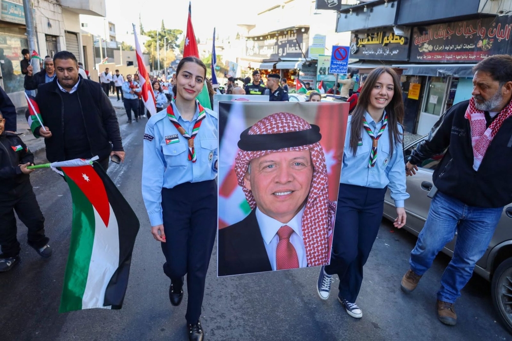 خُروج إستعراضي لكَشافة الأرثوذكس (ماركا) تحيةً للقائد