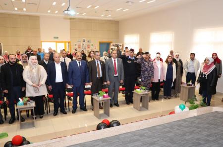 متصرف لواء الجامعة يرعى احتفال عيد ميلاد الملكفرحة وطن في مدرسة أبو نصير