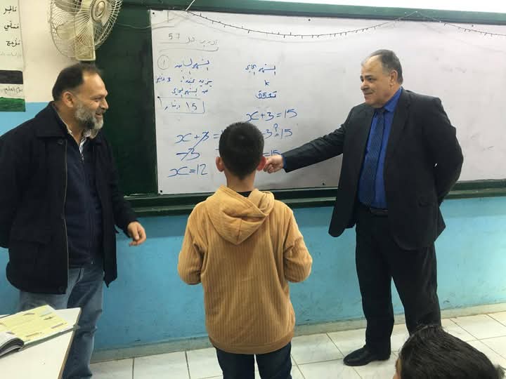 العبيدات يزور عددًا من مدارس الرابية بلواء الكورة.