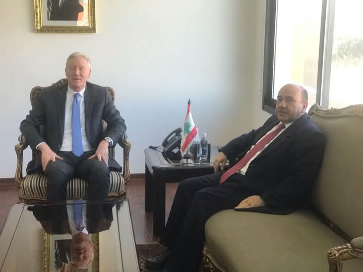 السفير وليد الحديد يهنئ وزير الخارجية اللبناني يوسف رجي بتعيينه ويبحثان تعزيز العلاقات الثنائية