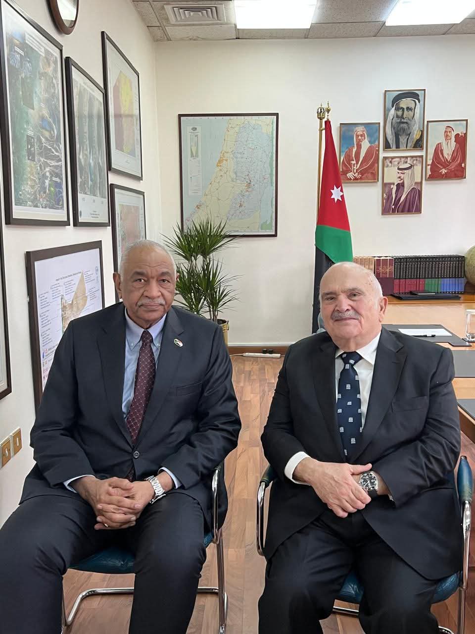 صاحب السمو الملكي الأمير الحسن بن طلال يلتقي السفير السوداني في عمان