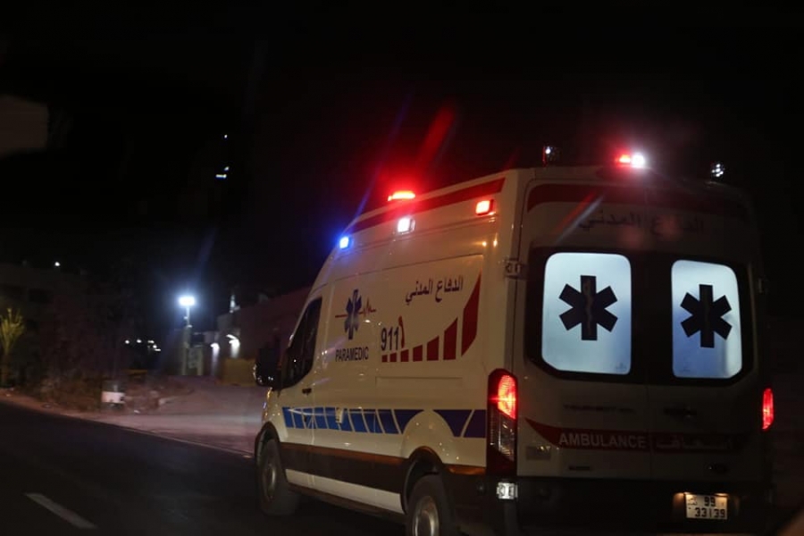وفاتان و3 إصابات بحادث تصادم مركبتين في محافظة المفرق