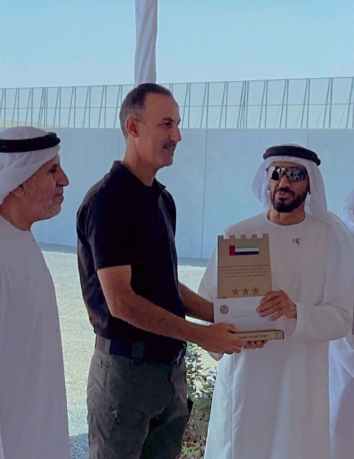 المركز الأول لبطل الرماية الأردني يحيى الوديان  في بطولة أقيمت في الامارات.
