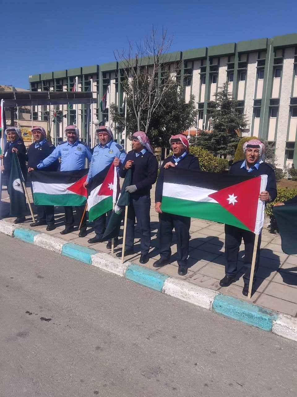 جامعة اليرموك تحتفل بعيد ميلاد جلالة الملك عبدالله الثاني بمشاركة مميزة من مجموعة الأمن والحماية ...صور