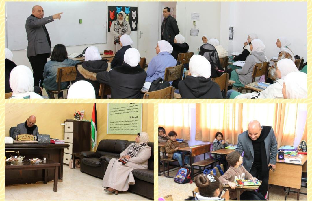 الحباشنة يتفقد مدرسة الشامية الأساسية المختلطة في تربية معان
