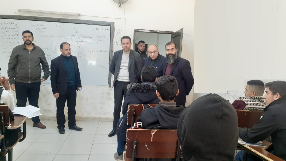 مدير تربية جرش يتابع مستوى التعليم في مدارس الحدادة وعين جملا