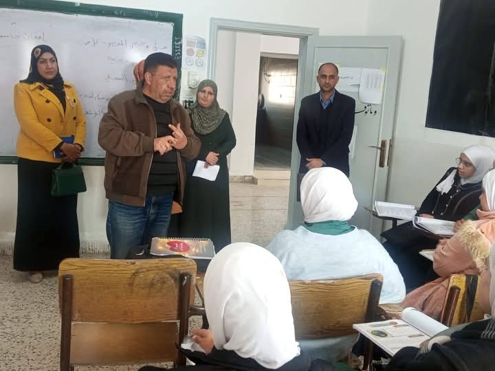 مدير الشؤون التعليمية بجولة تفقدية لمدارس الذكور والإناث في لواء الكورة