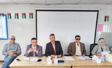 اجتماع لمناقشة خطة تحسين القراءة والكتابة في مخيم الزعتري