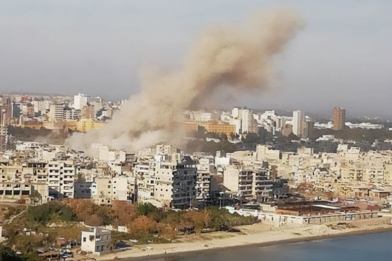 عاجل ... انفجار مبنى في اللاذقية