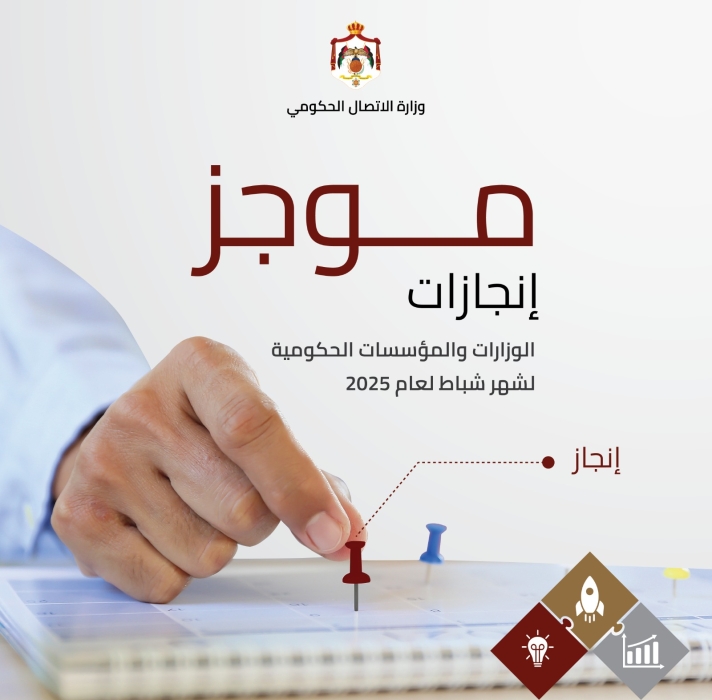الاتصال الحكومي تنشر موجز إنجازات الوزارات والمؤسسات خلال الشهر الماضي