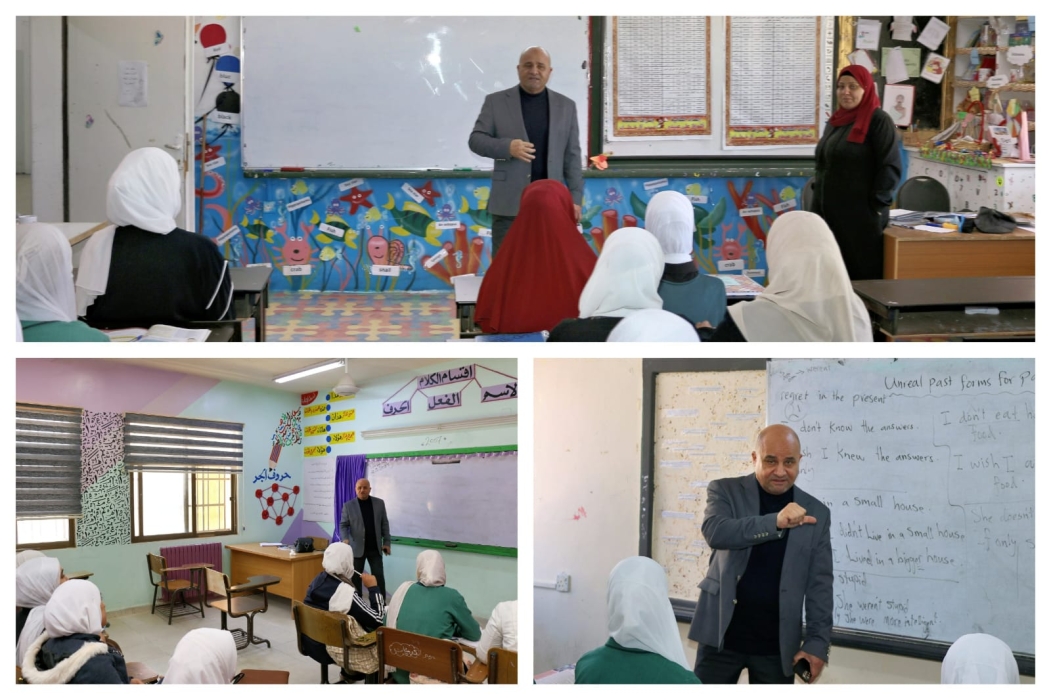 الحباشنة يزور عدد من مدارس الاناث الثانوية ويتابع معهم الملاحظات حول حقول مسارات التعليم الأكاديمي الستة في تربية معان