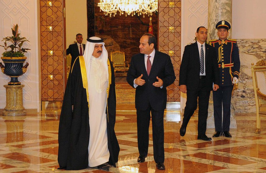السيسي وملك البحرين يدينان العدوان الإسرائيلي على غزة