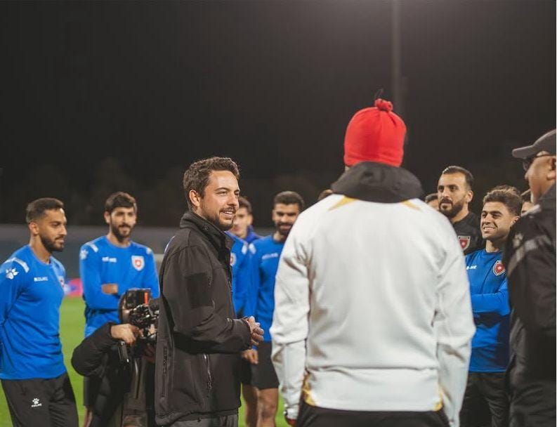 ولي العهد..قلوبنا مع النشامى