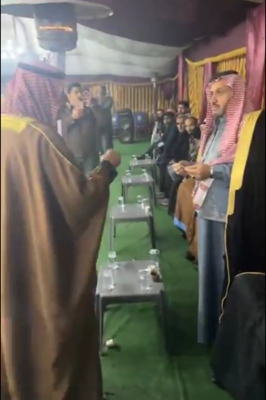 صلح عشائري في قضية وفاة الحاج المصري نادي عبد الجواد بحضور شيوخ ووجهاء عشائر الحنيطي و بني قيس
