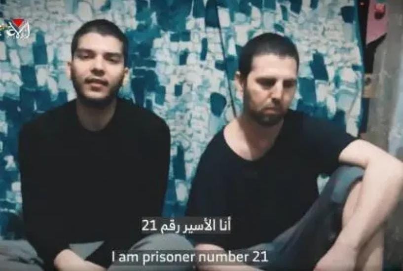 ترامب ..ينتقد مقطع فيديو لأسيرين إسرائيليين