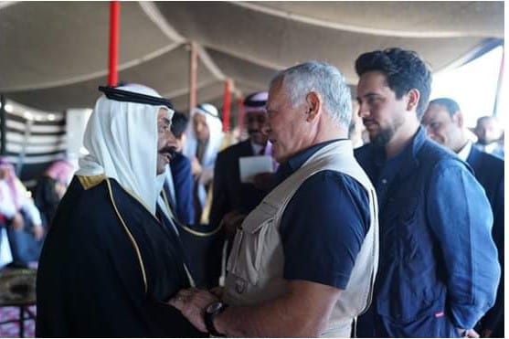الشيخ فالح الدماني يهنئ الملك وولي العهد بعيد الفطر السعيد