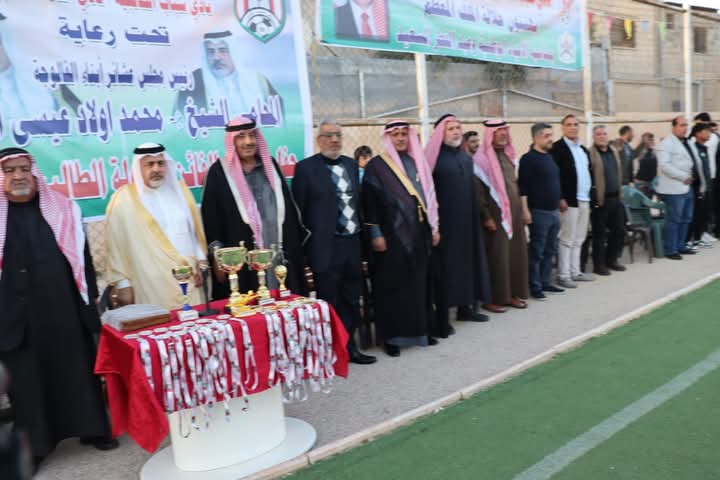 ختام بطولة الطالبية الرمضانية برعاية  الشيخ  محمد اولاد عيسى رئيس مجلس عشائر أبناء الفالوجه.