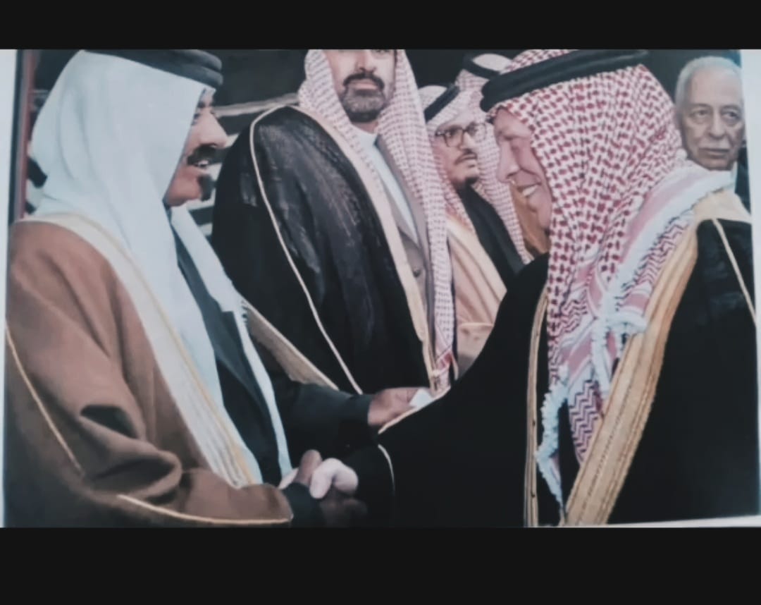 الشيخ هارون محمد المراعيه يهنئ الملك وولي العهد بعيد الفطر