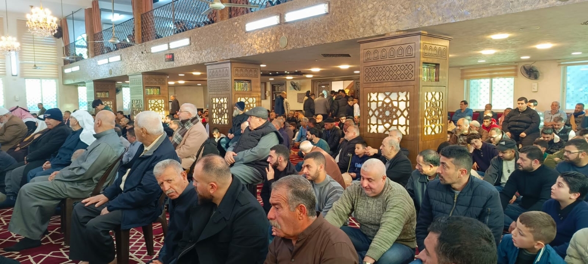 صلاة العيد  من مسجد الحاجة زينب الحمايدة في شفا بدران...صور