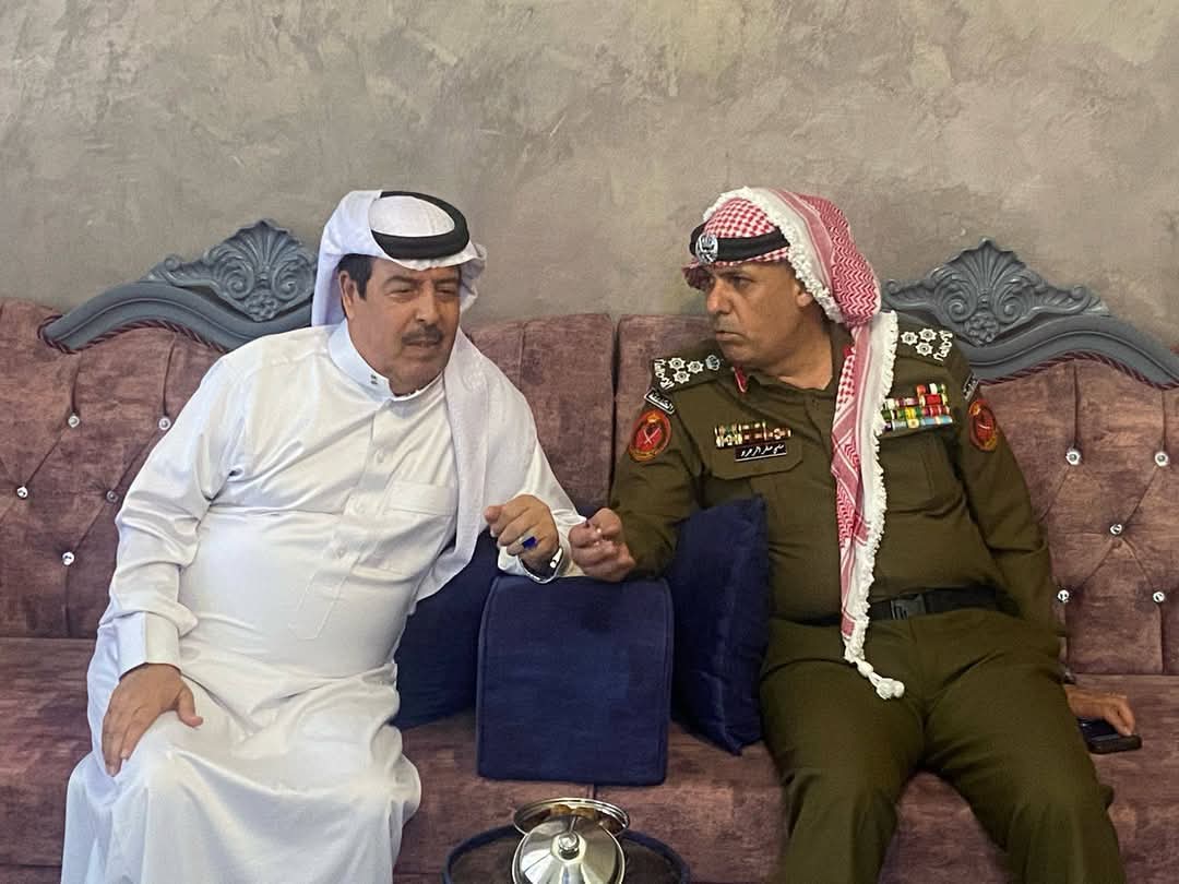 العميد الرعود يزور المحامي عمر مريحيل  الجبور للاطمئنان على صحته