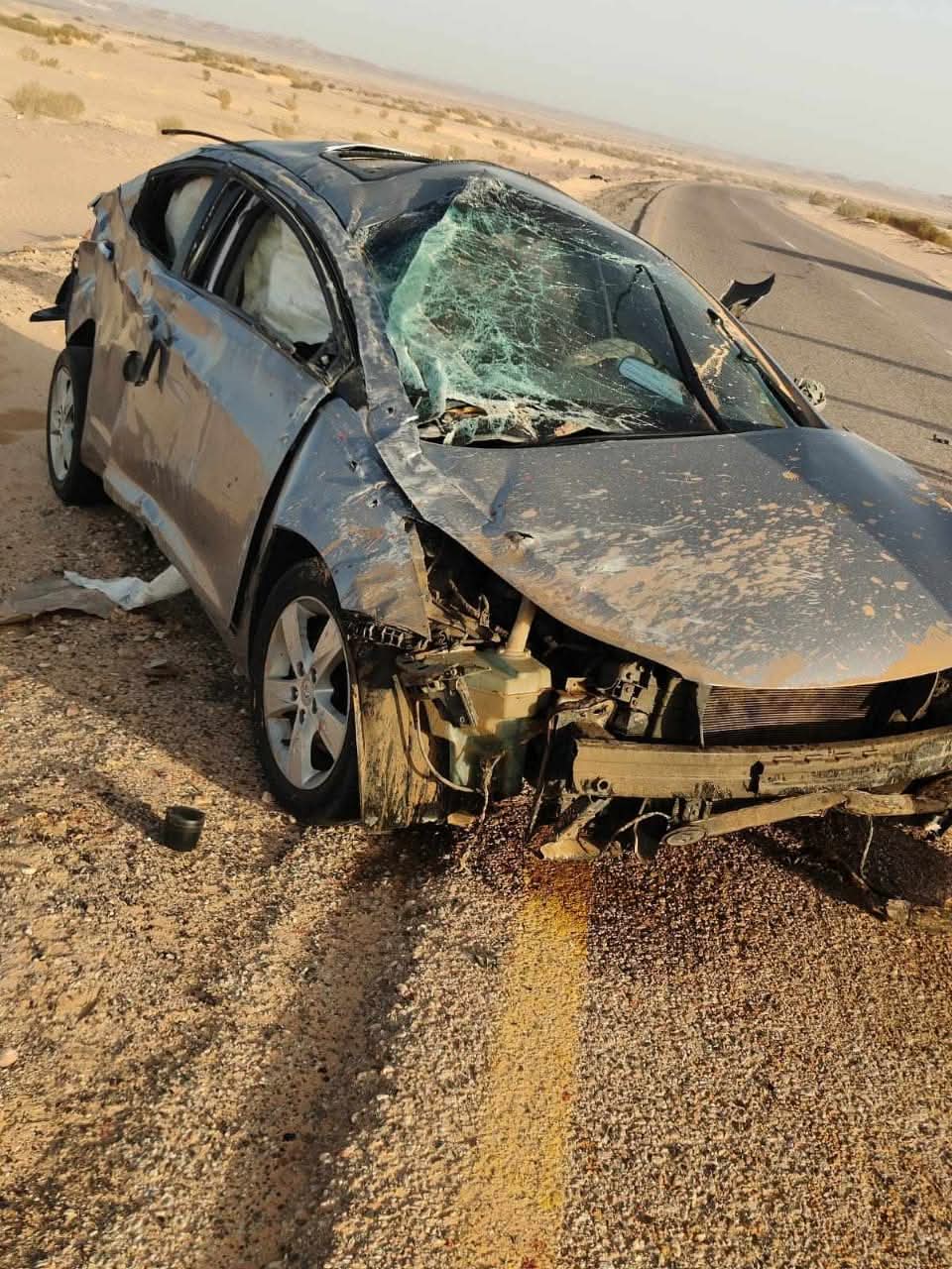 وفاة شخص وإصابة آخرين بتدهور مركبة على طريق وادي عربة.