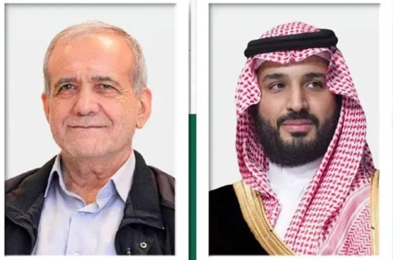 اتصال هاتفي هام يجمع ولي العهد السعودي والرئيس الإيراني لبحث تطورات المنطقة