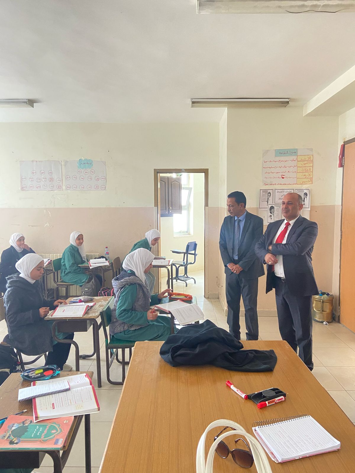 مدير تربية الموقر يواصل جولاته التفقدية لمدارس اللواء