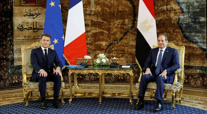السيسي: تأكيد ضرورة العودة لوقف إطلاق النار بغزة.. ماكرون: ماكرون: نقف ضد التهجير ونرفض ضم غزة والضفة الغربية