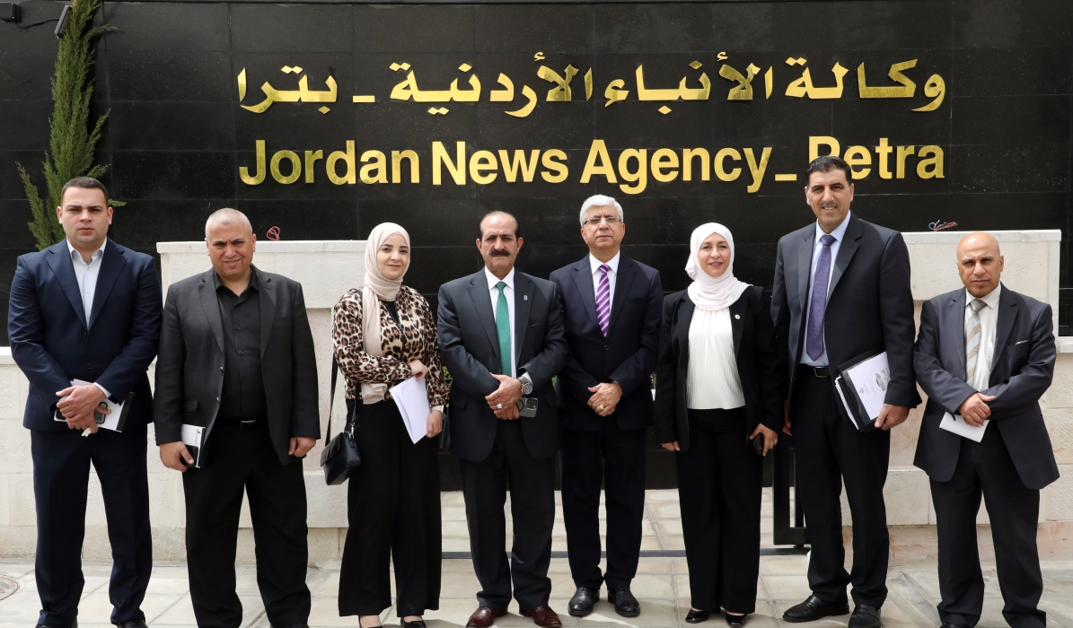 التوجيه الوطني والإعلام النيابية تزور  وكالة الأنباء الأردنية