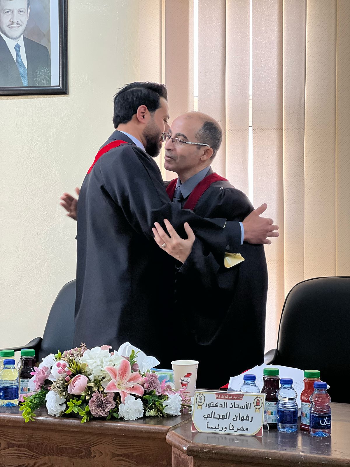 الجبور يشكر أساتذة العلوم السياسية في مؤتة.