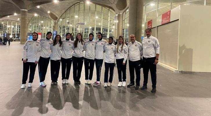 وفد المنتخب الوطني للكرة الطائرة للسيدات يغادر إلى تايلاند استعدادًا لدوري أبطال آسيا