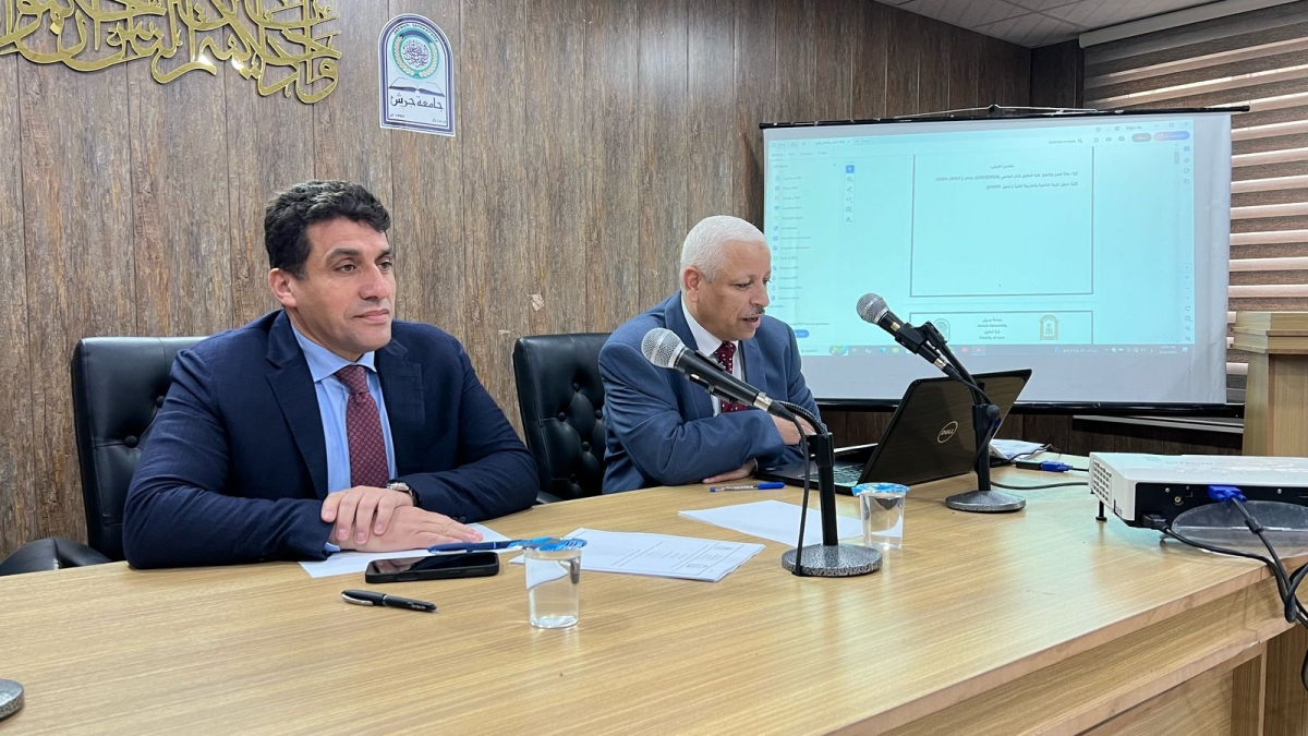 الحوامدة يلتقي عمداء وأعضاء هيئة التدريس في الكليات الإنسانية في جامعة جرش