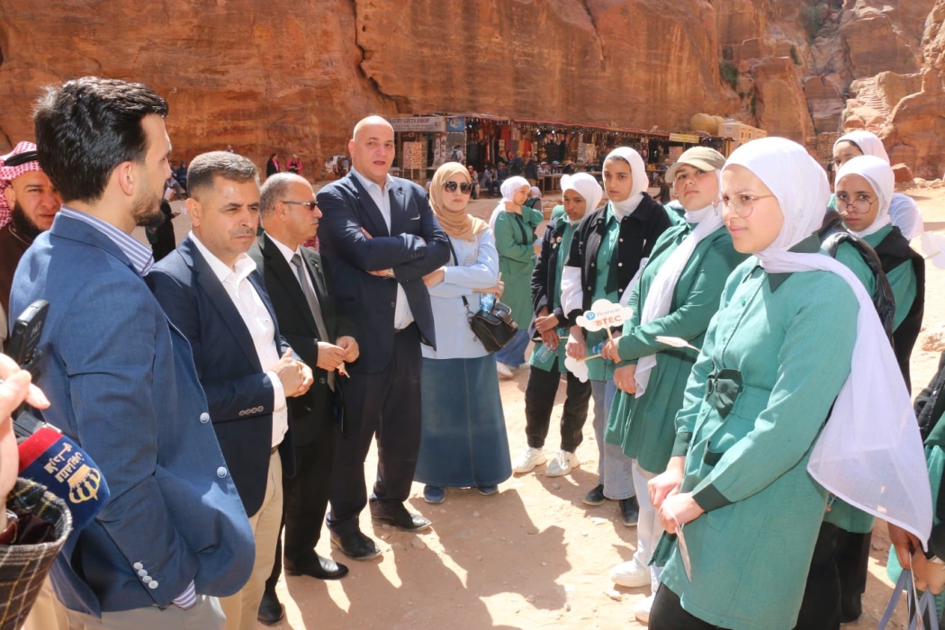 اختتام فعاليات حملة التوجيه المهني والتقني BTEC في مدارس لواء البترا