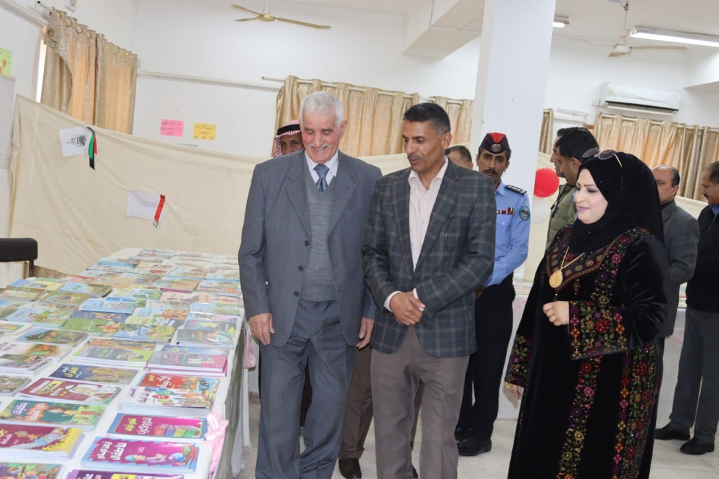 افتتاح معرضي الكتاب والطلبة الموهوبين في مدرسة الخالدية الثانوية للبنات