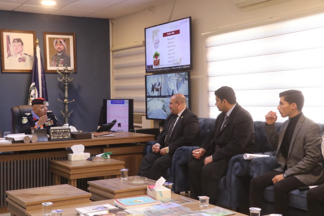 كلنا خلف قيادتنا الهاشمية يزور أمن إقليم الجنوب تعزيزًا للشراكة المجتمعية والولاء الوطني