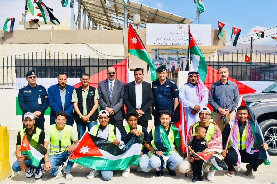 احتفالية وطنية في غور المزرعة بمناسبة يوم العلم الأردني