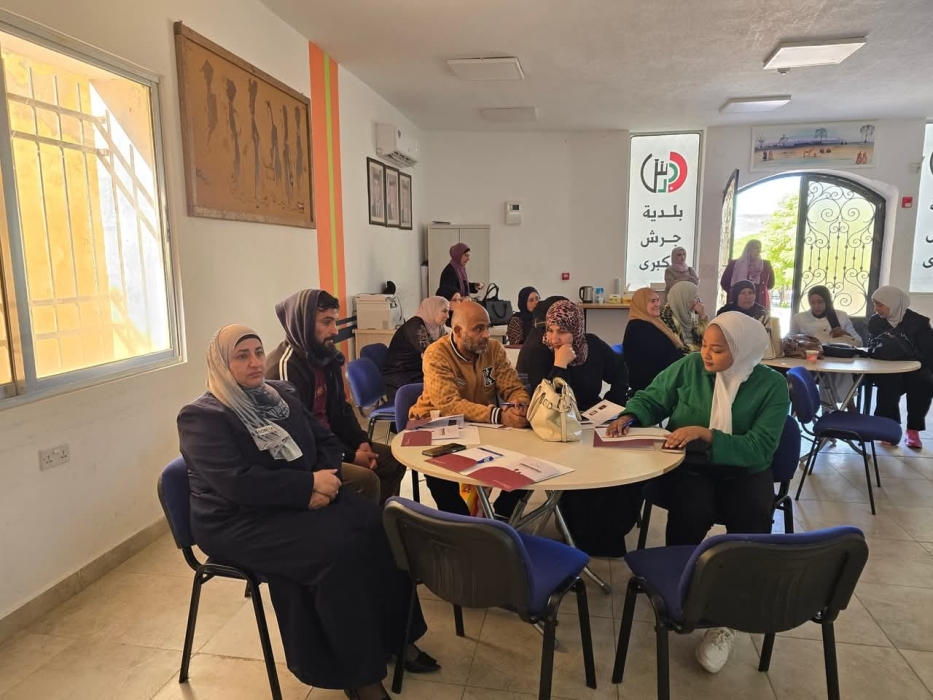 ورشة تدريبه قدمتها مؤسسة ولي العهد بالتعاون مع وحدة تمكين المرأة