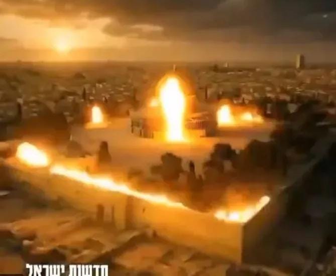 العام القادم في القدس.. مقطع فيديو يكشف مخطط الاحتلال لتفجير المسجد الأقصي.. والخارجية الفلسطينية تحذر