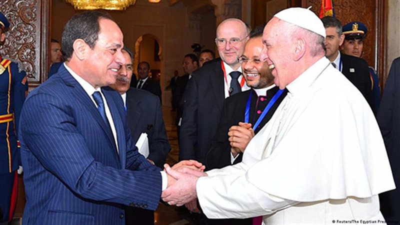 السيسي: البابا فرنسيس كان صوتًا للسلام وفقدانه خسارة جسيمة للعالم