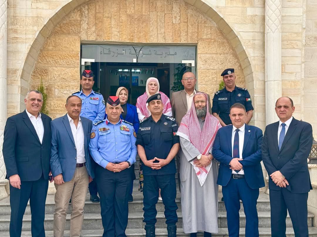 العميد أبو وندي يستقبل أعضاء المجلس المحلي لمركز أمن المدينة في الزرقاء