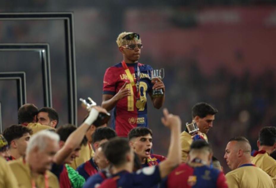 يامال يسخر من ريال مدريد بعد فوز برشلونة بكأس ملك إسبانيا
